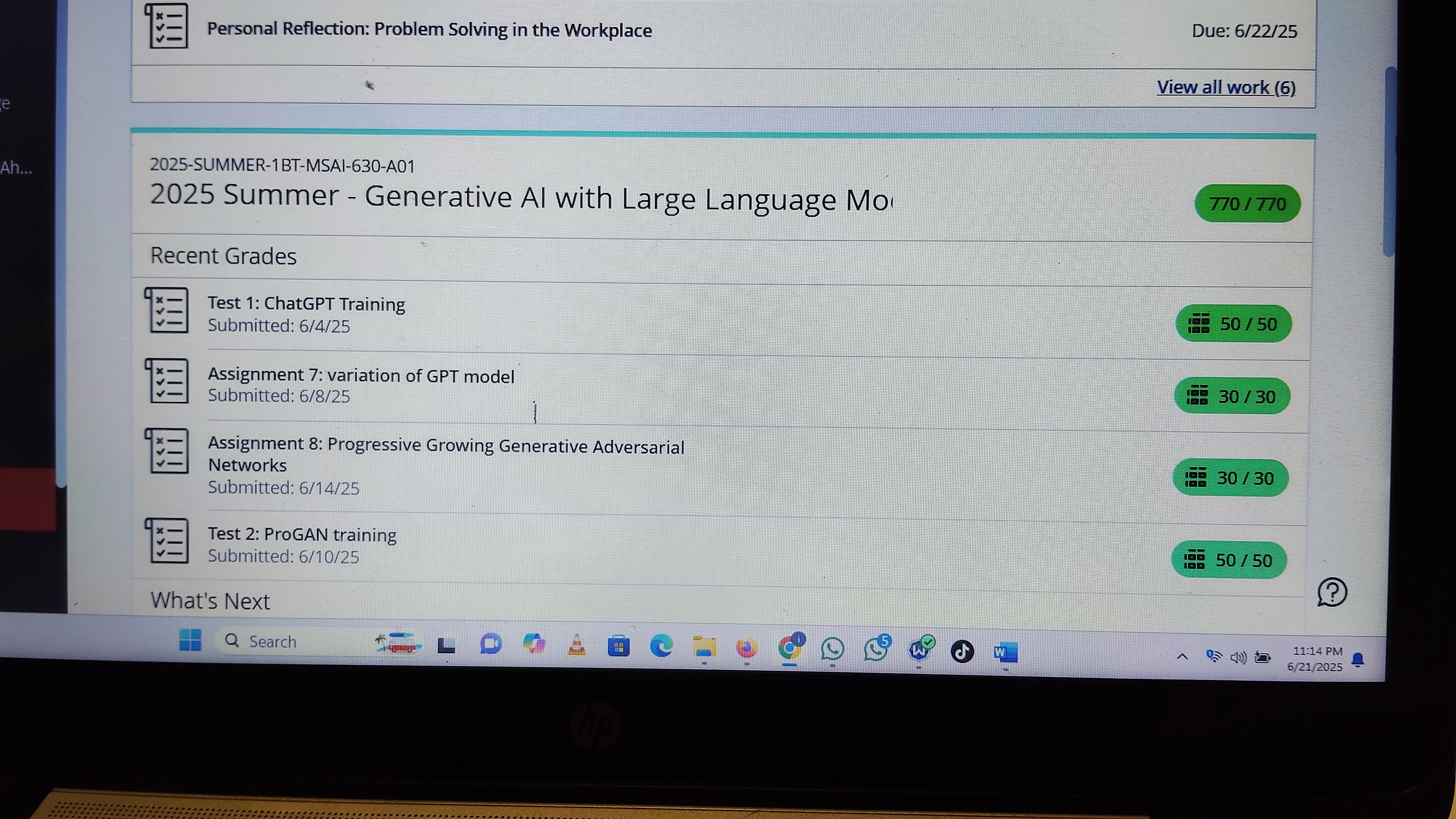 Generative AI with large Language